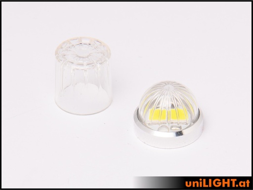 15mm ROUND Strobe Light, 12Wx2, SHORT