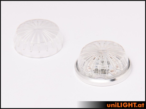 24mm ROUND Navigation light, 3.5Wx2, SHORT