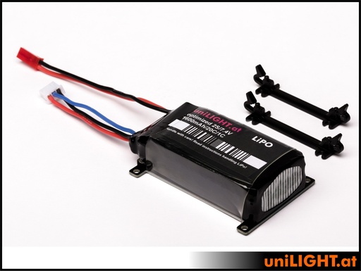 [LIPO-2S-B1600] uniLIGHT Black-Series 2S/1600mAh