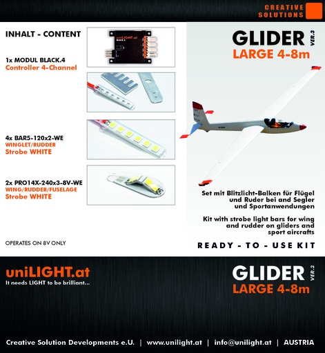 [SET-GLIDER-L3] GLIDER-Large lighting set