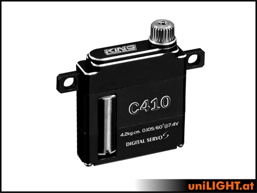 [C410] 6mm Wing Servo C308, HV, ALU, MG