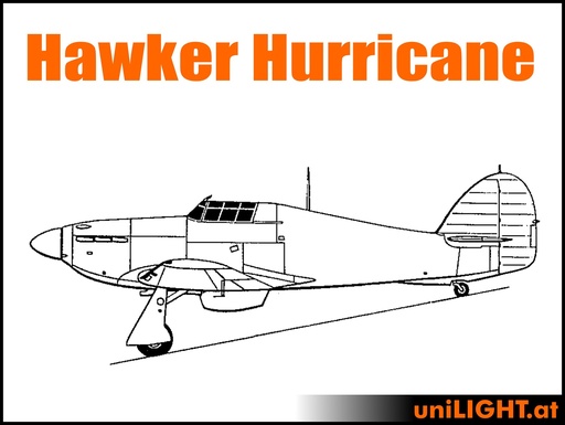 [BND-HawkerHurricane-4.5-STA] HAWKER Hurricane  (1:4.5, 2.8m, STANDRD)