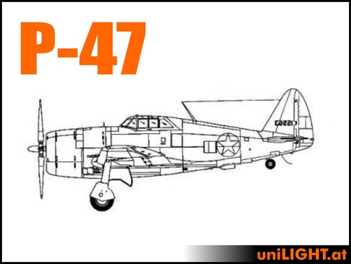 [BND-P47Thunderbolt-4.5-STA] Republic P-47 Thunderbolt (1:4.5, 2.7m, STANDRD)