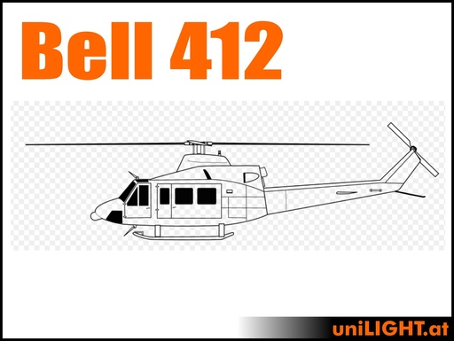 [BND-Bell412-8-BAS] Bell 412 (1:8, 1.7m, BASIC)