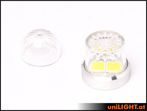 [RND13X-100x2-GN-SALE] 13mm ROUND Strobe Light, 10Wx2, SHORT