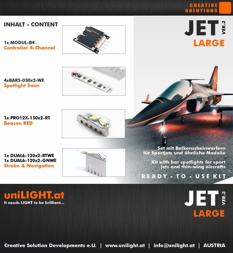 [SET-JET-L3] Set für Sport-Jets LARGE(1.8m-3m)