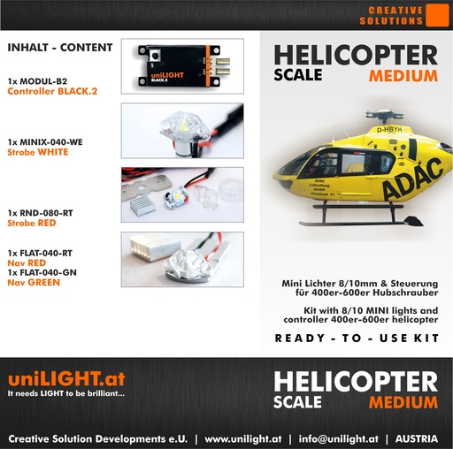 [SET-HELISCALE-M] HELISCALE-Medium Beleuchtungsset 